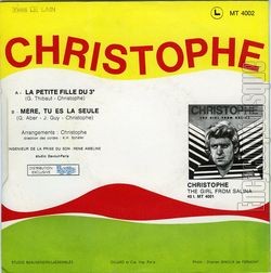 [Pochette de La petite fille du 3e (CHRISTOPHE) - verso]