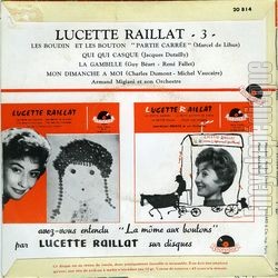 [Pochette de Les Boudin et les Bouton (partie carre) (Lucette RAILLAT) - verso]