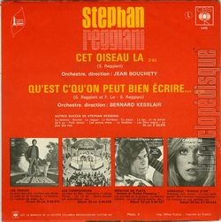 [Pochette de Cet oiseau-l (Stephan REGGIANI) - verso]