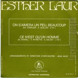 [Pochette de On s’aimera un peu beaucoup (Esther LAUR) - verso]