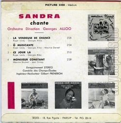 [Pochette de La vendeuse de chance (SANDRA) - verso]