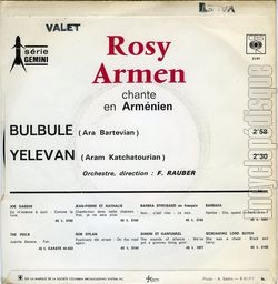 [Pochette de Rosy Armen chante en armnien (Rosy ARMEN) - verso]