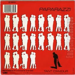 [Pochette de Tant d’amour (PAPARAZZI) - verso]