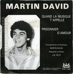 [Pochette de Quand la musique t’appelle (Martin DAVID) - verso]