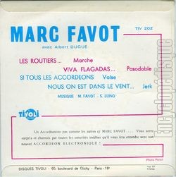 [Pochette de Les routiers (Marc FAVOT) - verso]