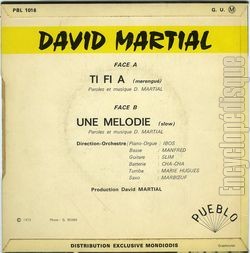 [Pochette de Ti fi a (David MARTIAL) - verso]