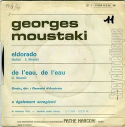 [Pochette de Eldorado (Georges MOUSTAKI) - verso]