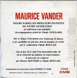 [Pochette de Tu es toujours aussi blonde (Maurice VANDER) - verso]