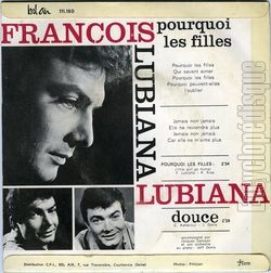 [Pochette de Pourquoi les filles ? (Franois LUBIANA) - verso]