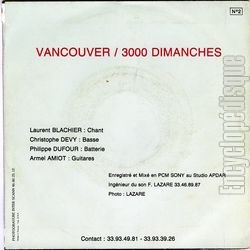 [Pochette de Vancouver (PORTE 53) - verso]