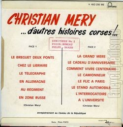 [Pochette de D’autres histoires corses ! (Christian MRY) - verso]