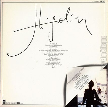 [Pochette de Higelin (Jacques HIGELIN) - verso]