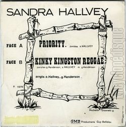 [Pochette de Priority (Sandra HALLVEY) - verso]