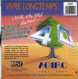 [Pochette de Vivre longtemps… (VIVRE LONGTEMPS) - verso]