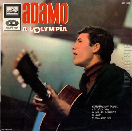 [Pochette de  l’Olympia (Salvatore ADAMO)]