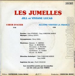 [Pochette de Allons visiter la France (Les JUMELLES (Viviane et Jill Lucas)) - verso]