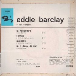 [Pochette de La rencontre (Eddie BARCLAY) - verso]