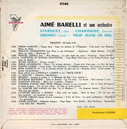 [Pochette de Stardust (Aim BARELLI) - verso]