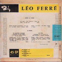 [Pochette de Les femmes (Lo FERR) - verso]