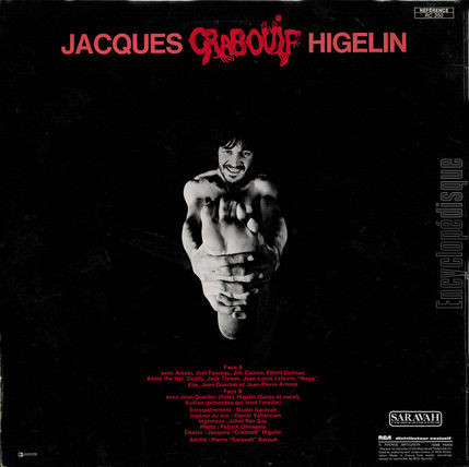 [Pochette de Jacques  Crabouif  Higelin (Jacques HIGELIN) - verso]