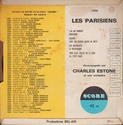 [Pochette de J’ai ma combine (Les PARISIENS) - verso]