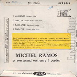 [Pochette de Amoureuse (Michel RAMOS) - verso]