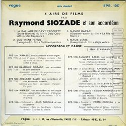 [Pochette de 4 films (Raymond SIOZADE) - verso]