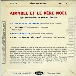 [Pochette de Aimable et le Pre Nol (AIMABLE) - verso]