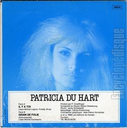 [Pochette de Il y a toi (Patricia DU HART) - verso]