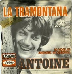 [Pochette de La tramontana (en italien) (ANTOINE) - verso]