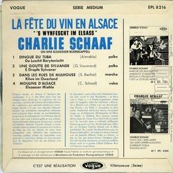 [Pochette de La fte du vin en Alsace " ’s wynfescht im Elsass" (Charlie SCHAAF) - verso]