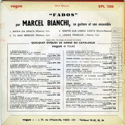 [Pochette de Fados (Marcel BIANCHI) - verso]