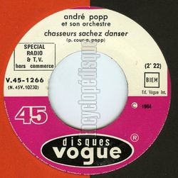 [Pochette de Chasseurs, sachez danser (Andr POPP) - verso]