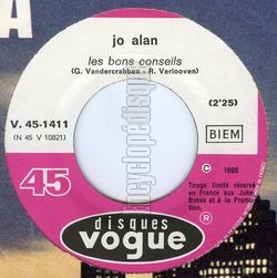 [Pochette de Les bons conseils (Jo ALAN)]