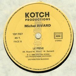 [Pochette de Le priv (Michel RIVARD) - verso]