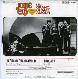 [Pochette de Jos CID -  Un grand, grand amour  (Les FRANCOPHILES) - verso]