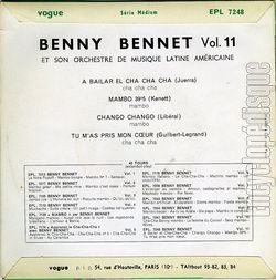 [Pochette de A bailar el cha cha cha (Benny BENNET) - verso]