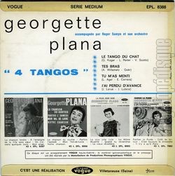 [Pochette de 4 tangos (Georgette PLANA) - verso]