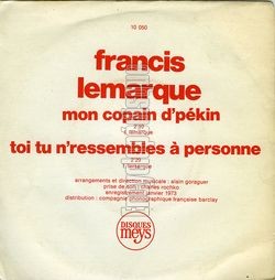 [Pochette de Mon copain d’Pkin (Francis LEMARQUE) - verso]