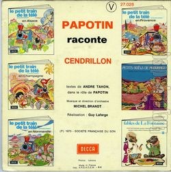 [Pochette de Papotin raconte Cendrillon (PAPOTIN) - verso]