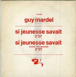 [Pochette de Si jeunesse savait (Guy MARDEL)]