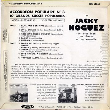 [Pochette de Accordon populaire n 3 (Jacky NOGUEZ) - verso]