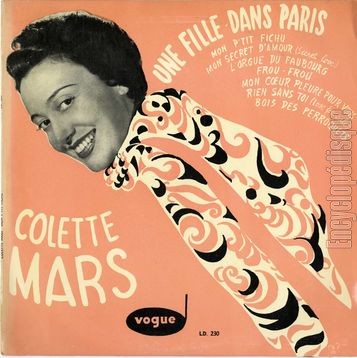 [Pochette de Une fille dans Paris (Colette MARS)]