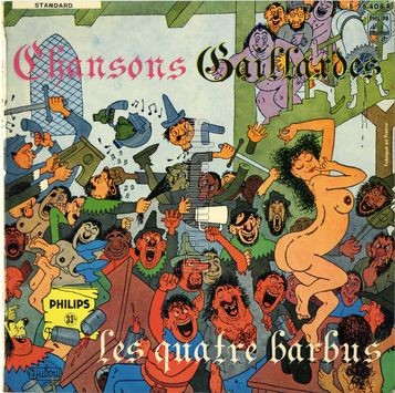 [Pochette de Chansons gaillardes (Les QUATRE BARBUS)]