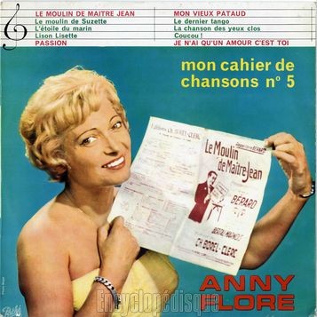 [Pochette de Mon cahier de chansons n 5 (Anny FLORE)]