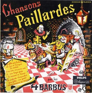 [Pochette de Chansons paillardes (Les QUATRE BARBUS)]