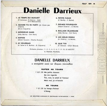 [Pochette de Le temps du muguet (Danielle DARRIEUX) - verso]