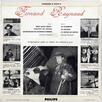 [Pochette de ma sœur s’est marie en "Grandes Pompes" (Fernand RAYNAUD) - verso]