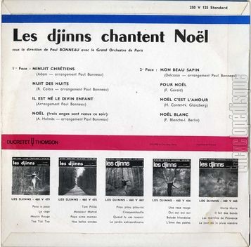 [Pochette de Les Djinns chantent Nol (Les DJINNS) - verso]