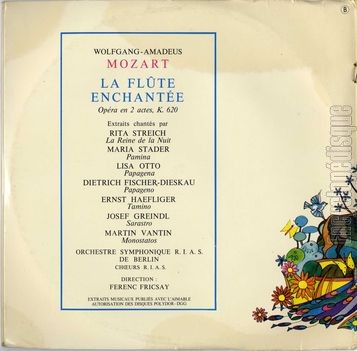 [Pochette de Mozart "la flte enchante" raconte aux enfants par Claude Rich (Claude RICH) - verso]